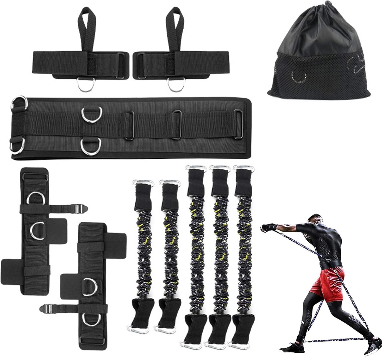 Boxing Resistance Bands Set for Speed and Agility Training