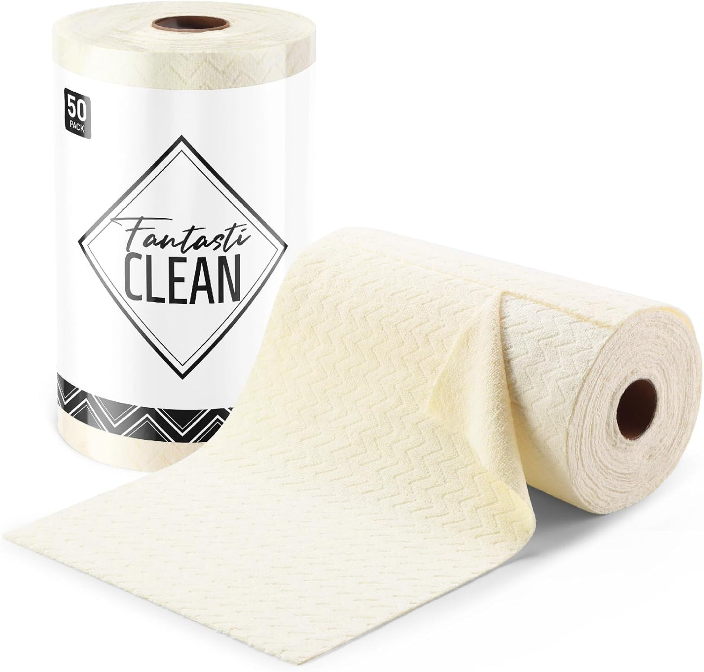 Ultra Absorbent Reusable Microfiber Towels - 75 Sheets