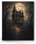 Halloween Canvas Wall Decor 20x30in - Dark Academia Horror Poster