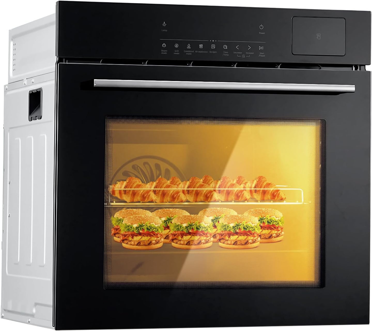 24 Inch Electric Single Wall Oven with 8 Cooking Functions