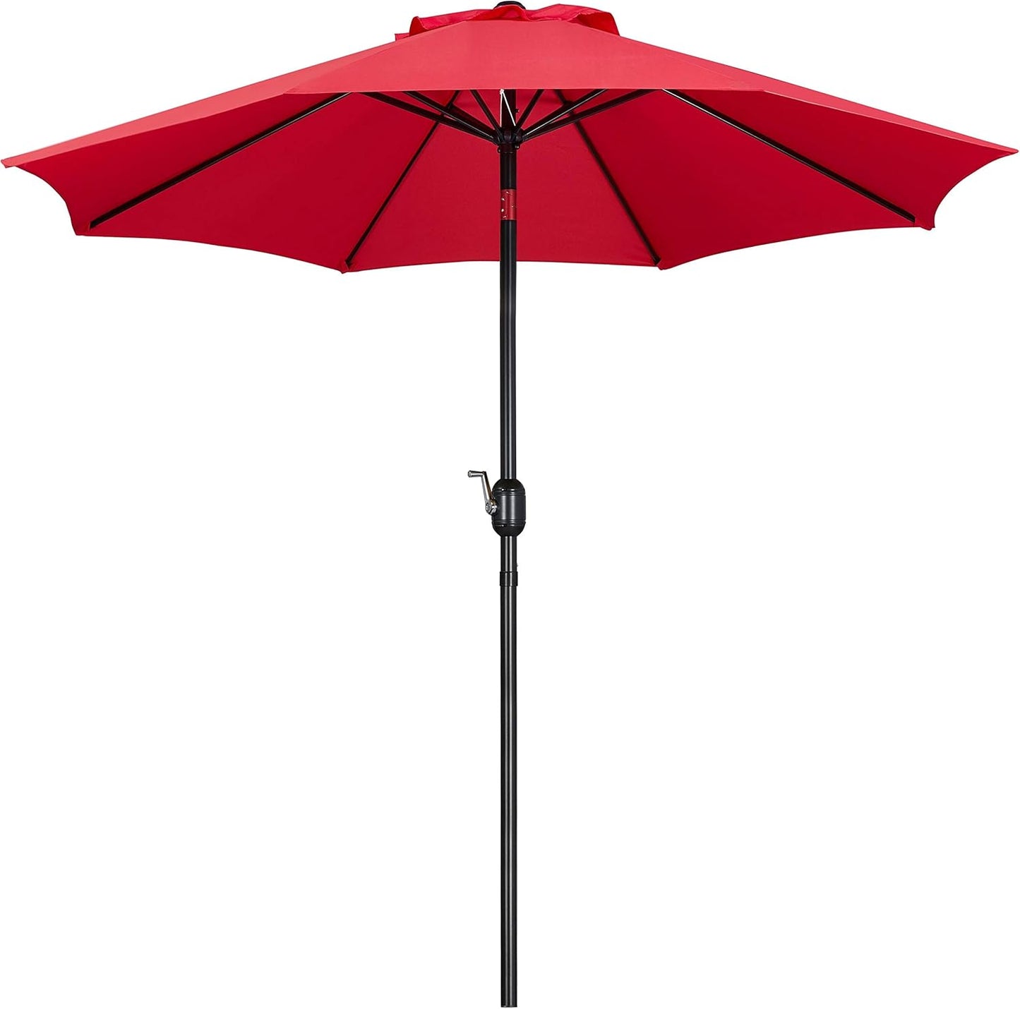 9FT Outdoor Patio Umbrella with Push Button Tilt Crank for Shade