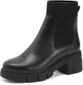 REDTOP Women's Chunky Block Heel Elastic Chelsea Boots for Comfort