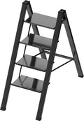 Lightweight Folding Step Ladder Household 4 Step - Compact, Sturdy