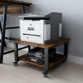 Natwind 2 Tier Laser Printer Stand 19.7in x 19.7in - Rolling Printer
