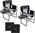 SUNNYFEEL Camping Directors Chair - Heavy Duty Oversized Comfort