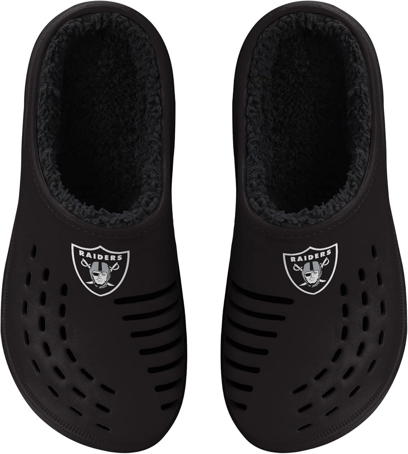 FOCO Men's NFL Sherpa Lined Big Logo Clog for Ultimate Comfort