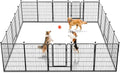 Dog Playpen 40 inch Heavy Duty Metal Fence for Pets Indoor Outdoor