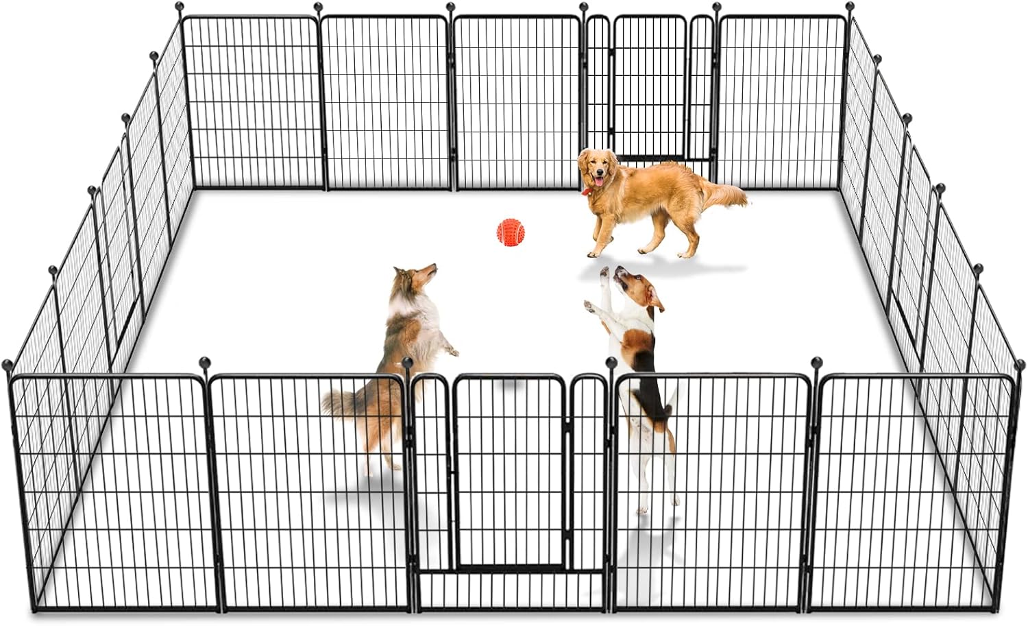 Dog Playpen 40 inch Heavy Duty Metal Fence for Pets Indoor Outdoor