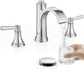 Brass Widespread Bathroom Faucet Chrome - Waterfall Spout