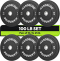 Bumper Plates 2-Inch Olympic Weight Plate Set - Durable Rubber Plates