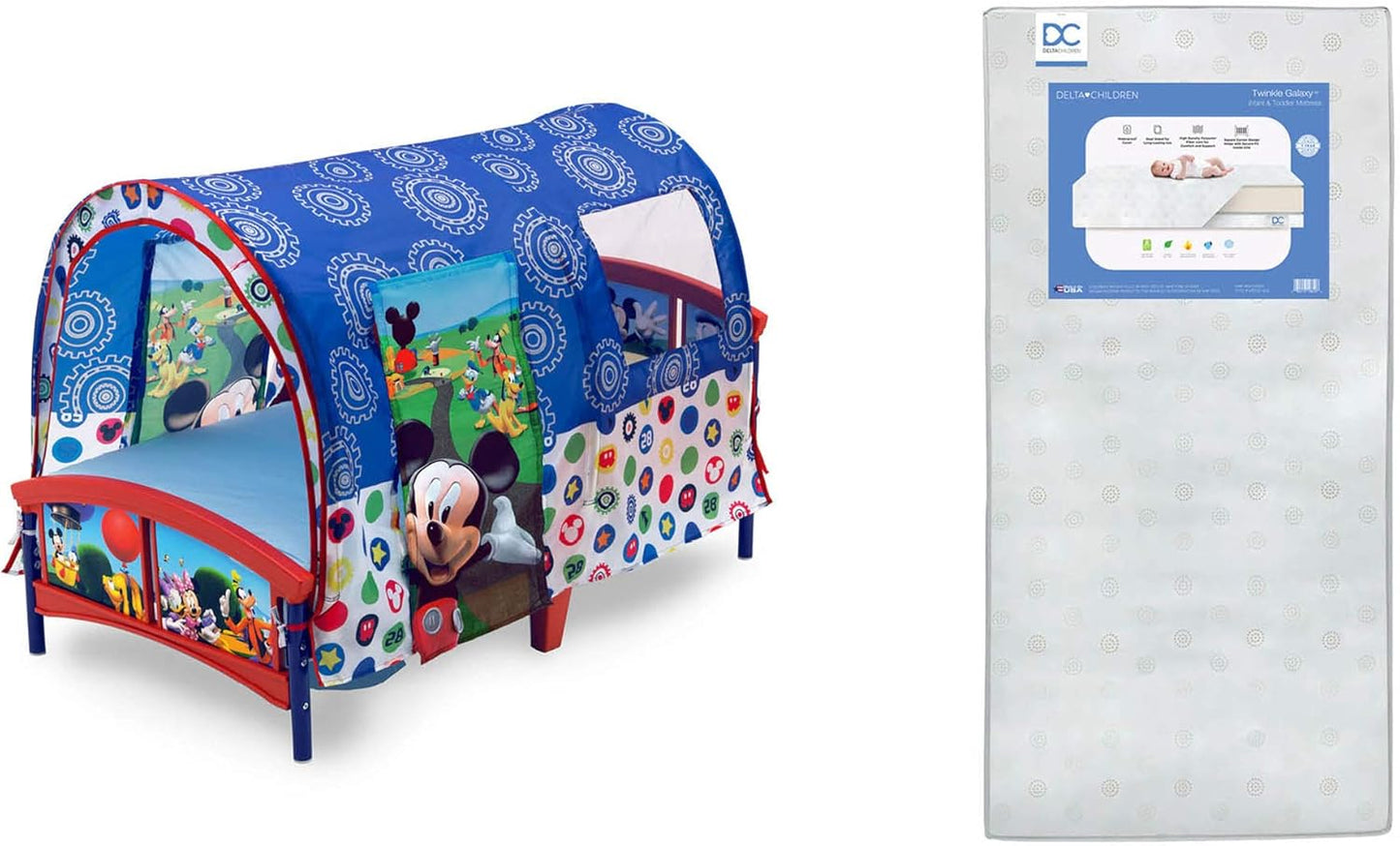 Delta Children Toddler Tent Bed with Mickey Mouse Design