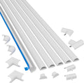 D-Line Medium Cord Cover Kit, 30ft Self-Adhesive Wire Hider