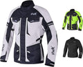 Adventure Touring Motorcycle Jacket for Men Grey - Water Resistant