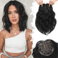 UDU Short Wavy Hair Topper 11in for Thinning Hair - Natural Volume