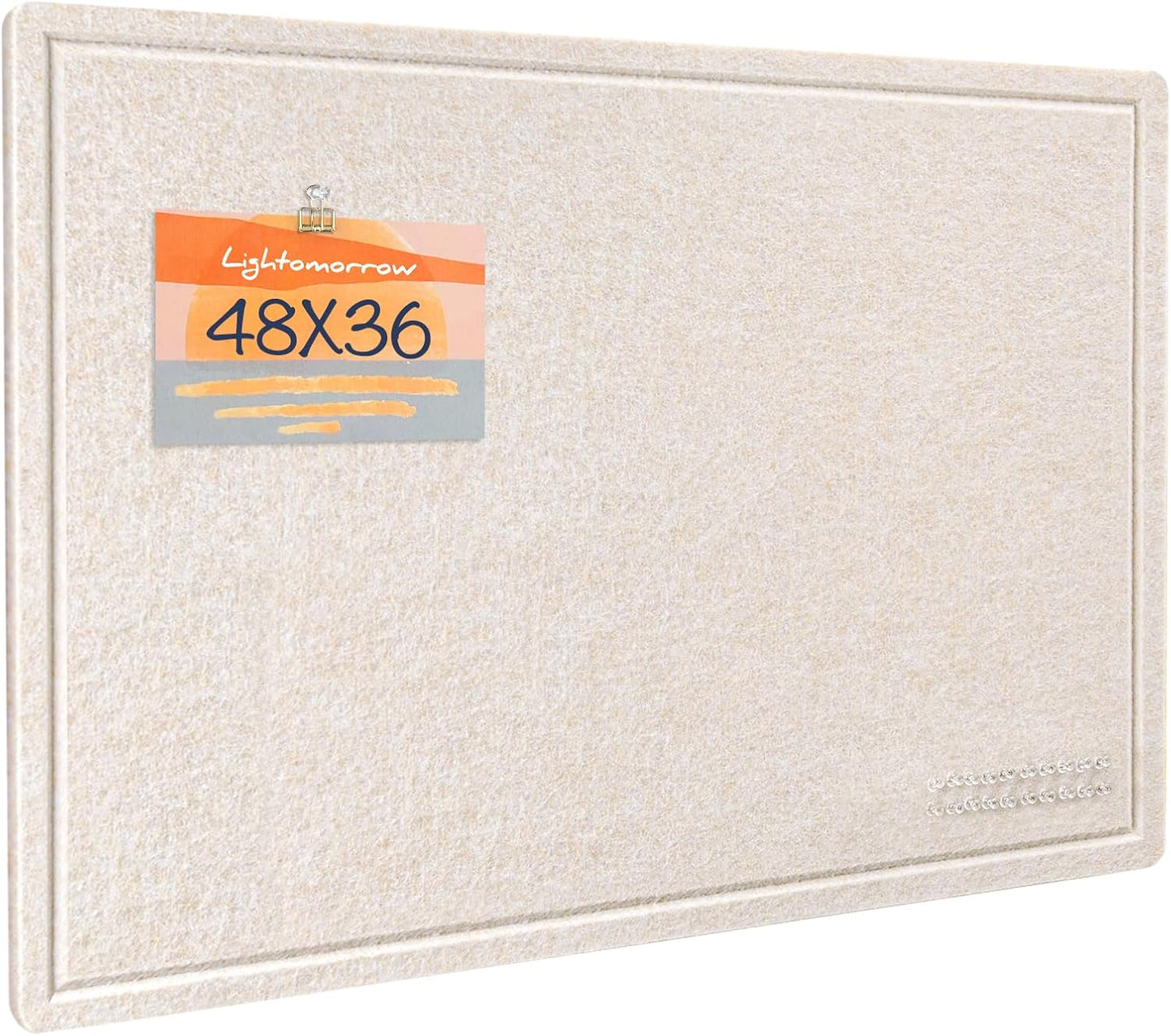 Large Bulletin Board - 48 x 36 Inches Decorative Felt Pin Board