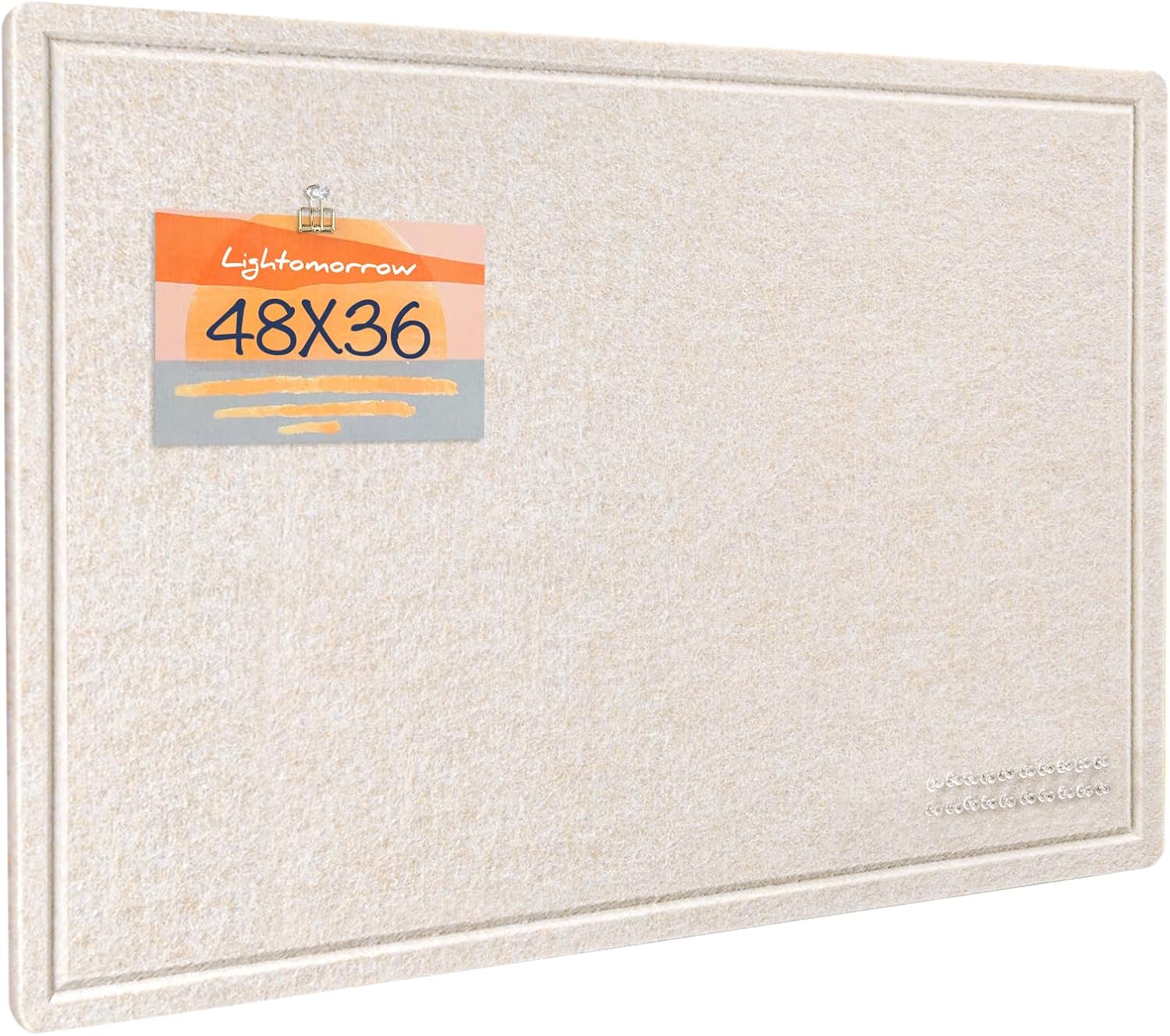 Large Bulletin Board - 48 x 36 Inches Decorative Felt Pin Board