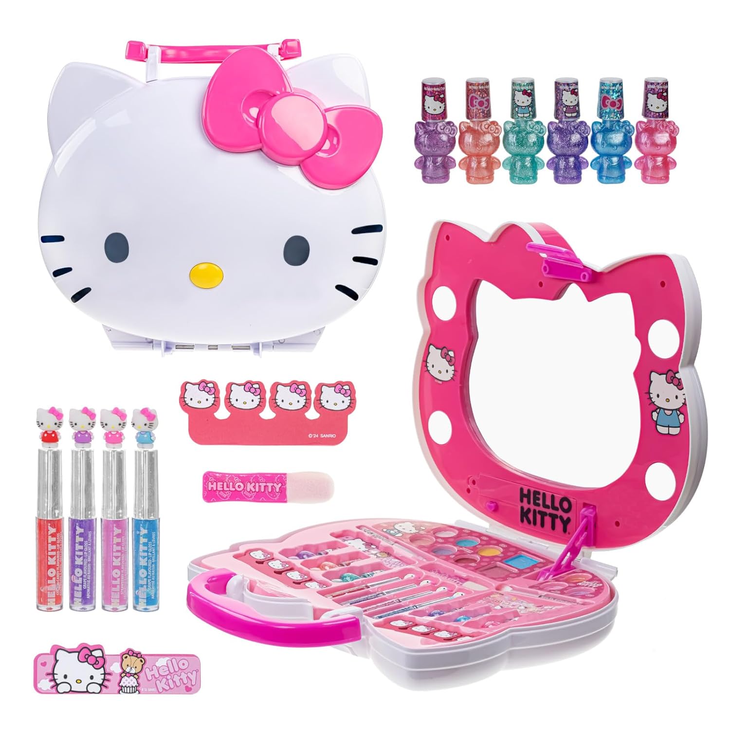 Hello Kitty Light-Up Makeup Vanity Set for Creative Girls