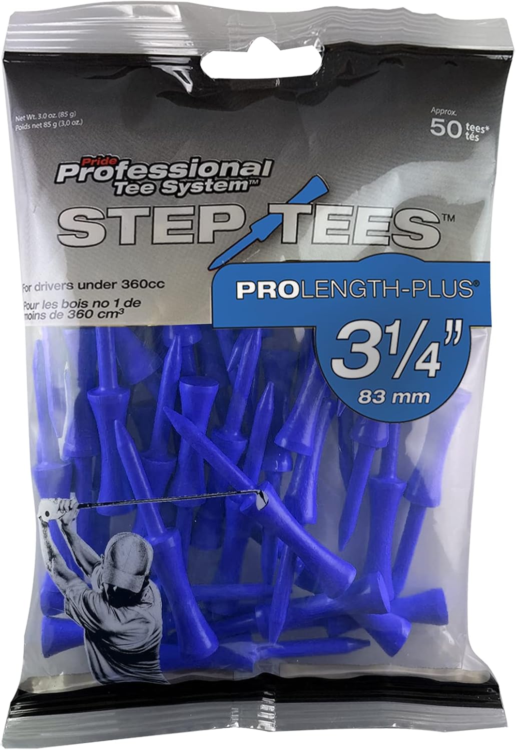 50 Blue Step Tees: Precision Height, Ultimate Distance
