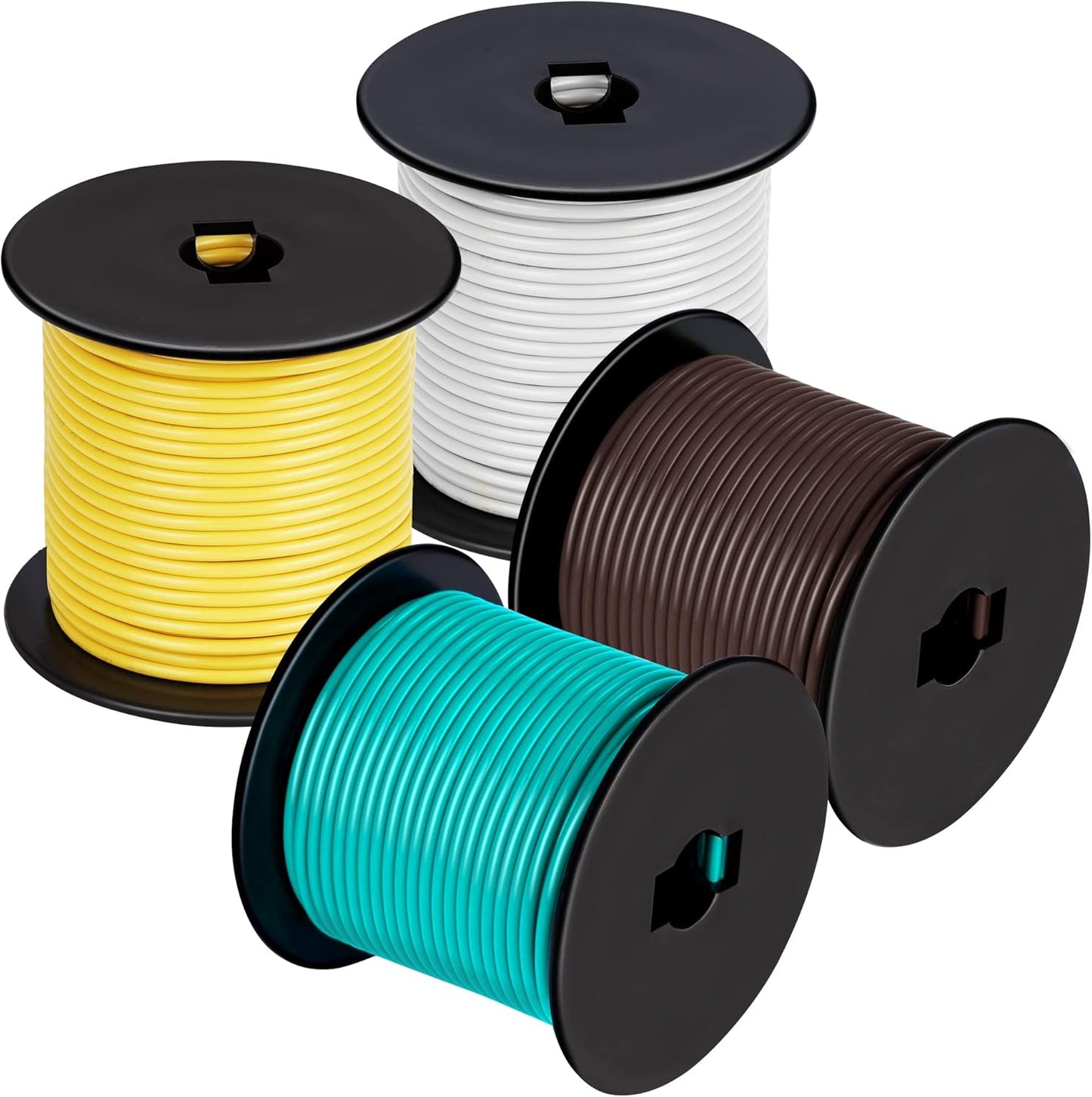 4X Rolls 100Foot Bonded 4-Way Trailer RV Wiring Harness
