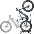 Upright E Bike Fat Tire Bike Stand - Vertical & Horizontal Storage