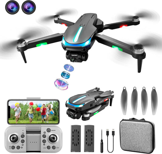 2025 Foldable Drone: 4k HD Dual Cam, WiFi FPV, One Key Take Off - MUMAIS