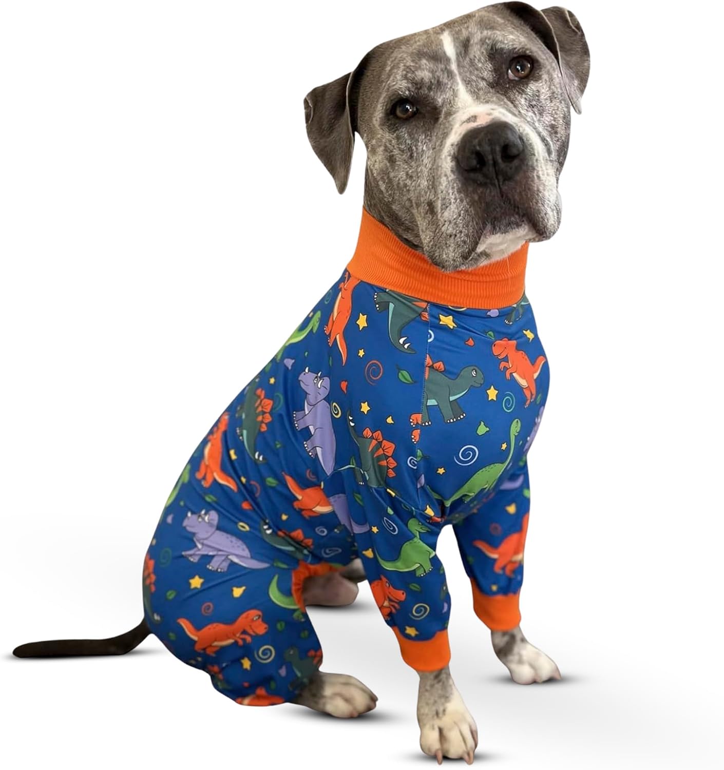 Tooth & Honey Dinosaur Pajamas for XL Pitbulls - Comfort & Style