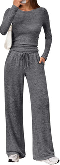 LILLUSORY Womens 2 Piece Lounge Set - Soft Travel & Everyday Comfort