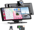 WiFi Wireless Carplay Car Stereo with 4K Dash Cam and 10.26in HD