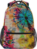 Tribal Ethnic Tie Dye School Backpack - Lightweight Daypack
