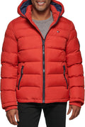 Tommy Hilfiger Men's Insulated Hooded Jacket for Winter Wear