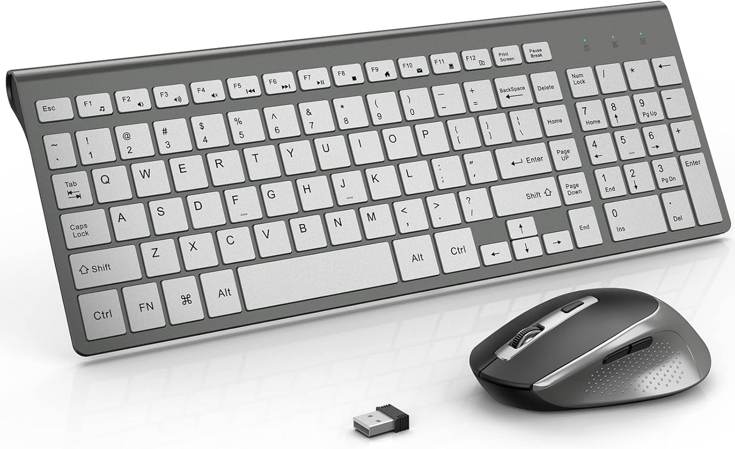 Wireless Keyboard and Mouse Combo for Comfortable Typing