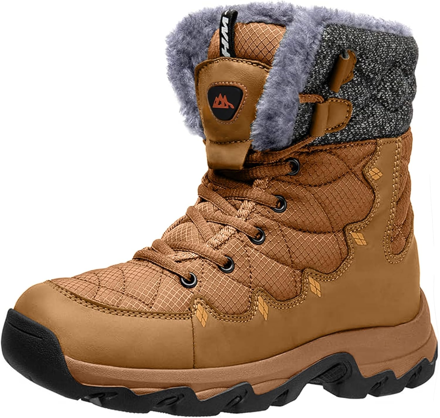 Men's Winter Snow Boots Lightweight Water Resistant Hiking Shoes