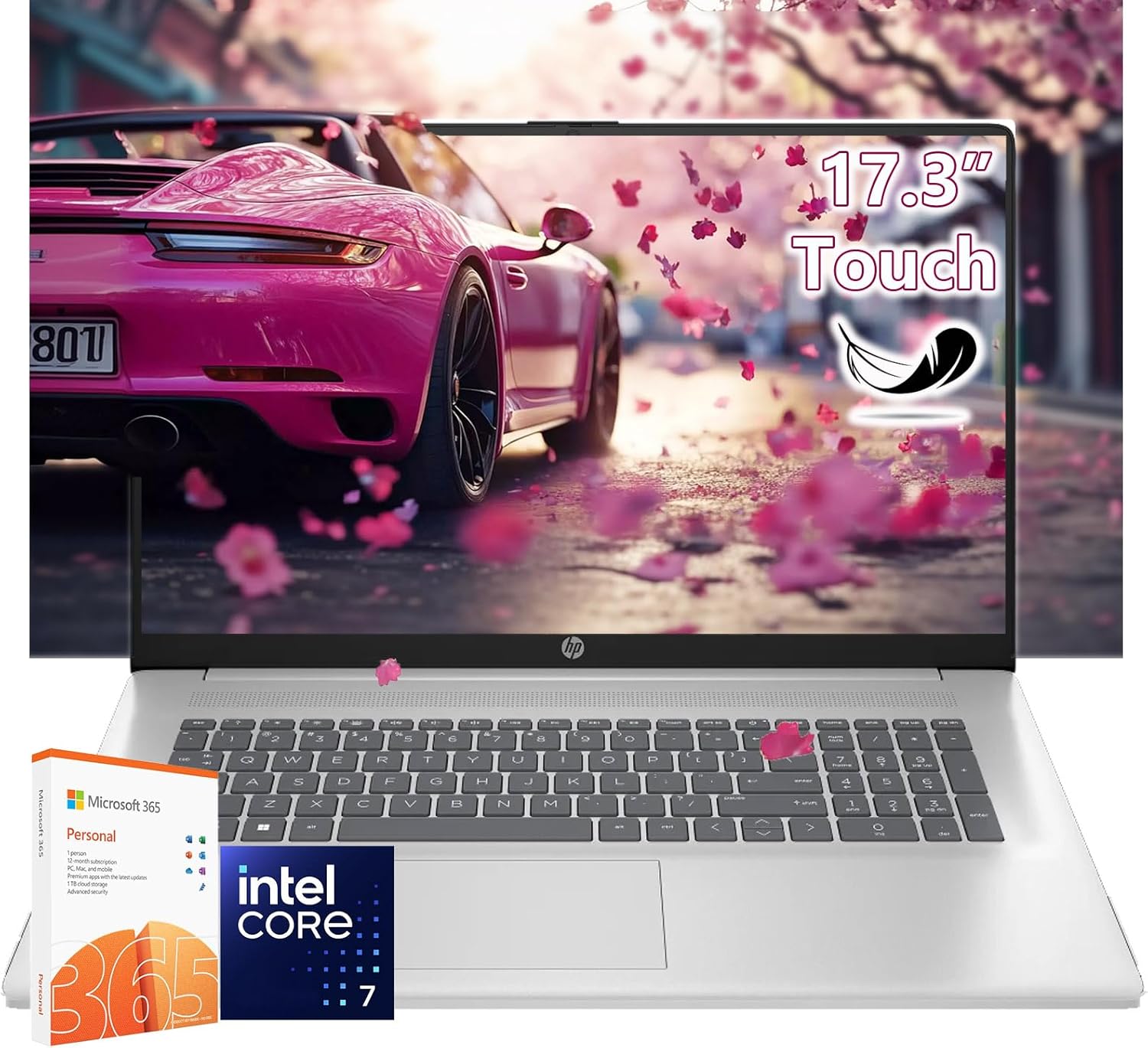 HP 17inch Touchscreen Laptop with i7-150U and Office 365