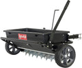 Tow-Behind Lawn Spiker/Seeder/Drop Spreader - 100 lb Capacity