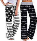 Comfy Pajama Pants for Women - Stretchy Floral Palazzo Lounge Pants
