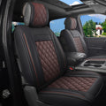 Car Seat Covers for Dodge Ram 2009-2025 5PCS Full Set Black-Brown