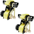 Ladder Rack Straps W J-Hook 2in Round Tube Mount - Heavy Duty Tie