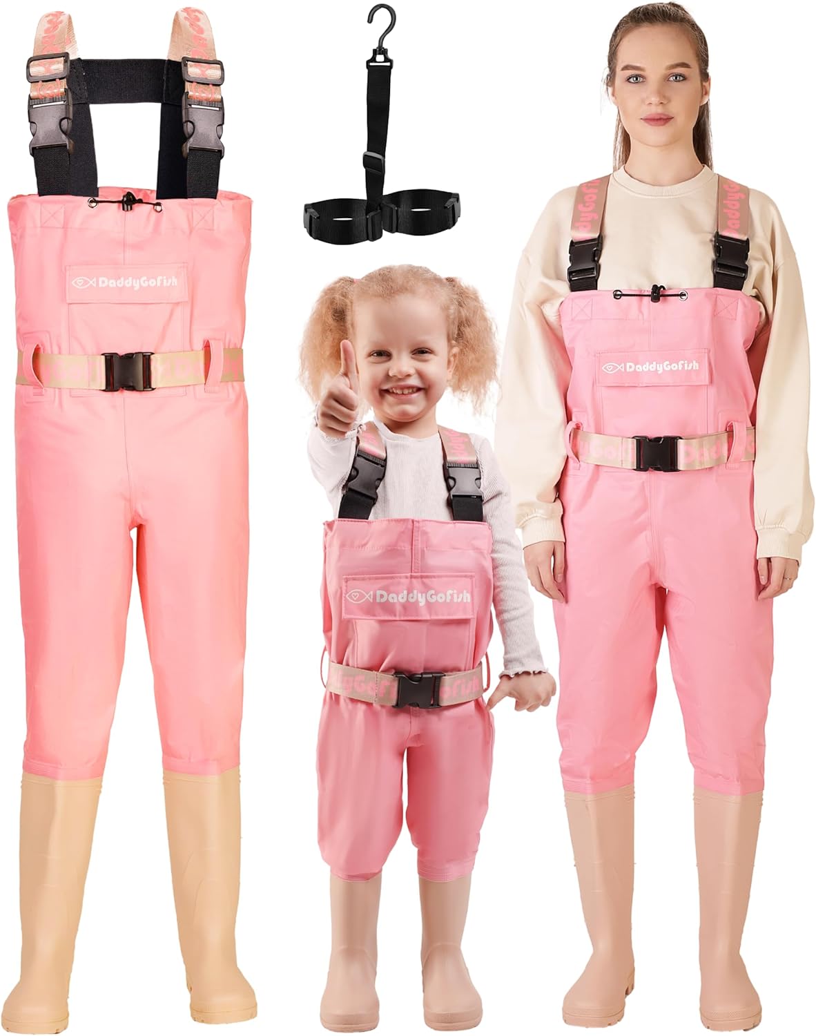DaddyGoFish Chest Waders for Kids and Adults - Perfect for Family Fun