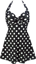 Vintage Sailor Pin Up Skirted One Piece Swimdress - Flattering Retro