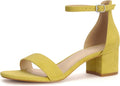 Women's Open Toe Low Block Heels Sandals - Comfortable 2.25in