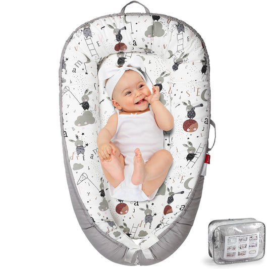 Co-Sleeping Baby Lounger - Soft & Portable Nest