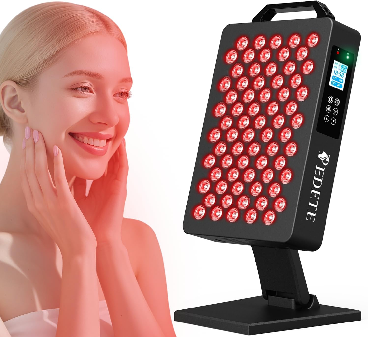 Red Light Therapy Panel for Face and Body with 70 Dual Chip Beads