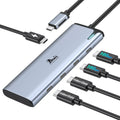 USB C Docking Station Dual Monitor 4K@60Hz - Portable Dual Display Hub