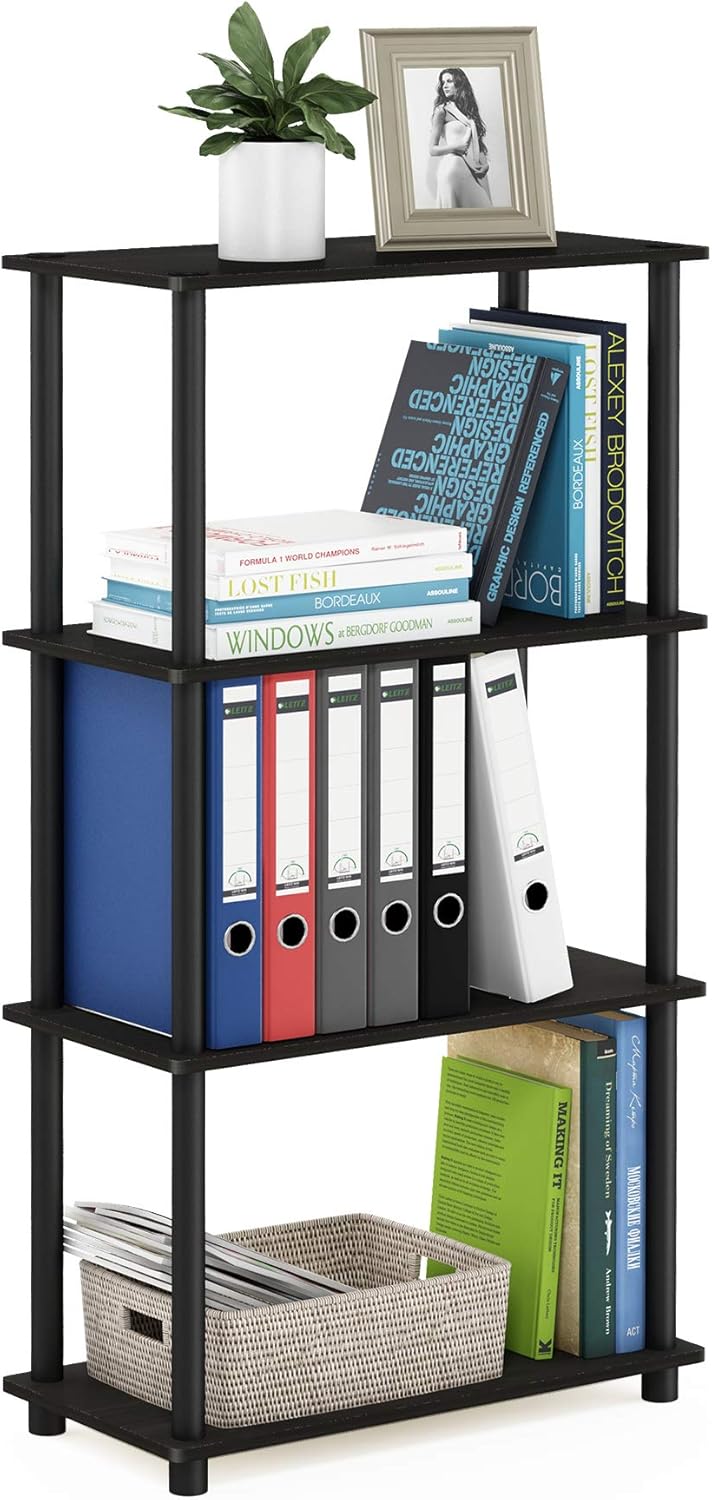 Furinno Turn-N-Tube 4-Tier Multipurpose Shelf Display Rack