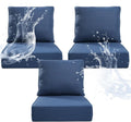 6 in Thicker Outdoor Chair Cushion 3 Sets - Waterproof Patio Seat
