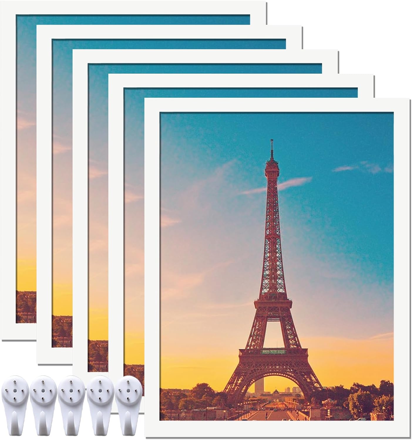 17x22 Picture Frame Set of 5 for Home and Office Decor