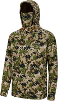 BASSDASH Mens Fishing Fleece Hoodie with Neck Gaiter - Warm