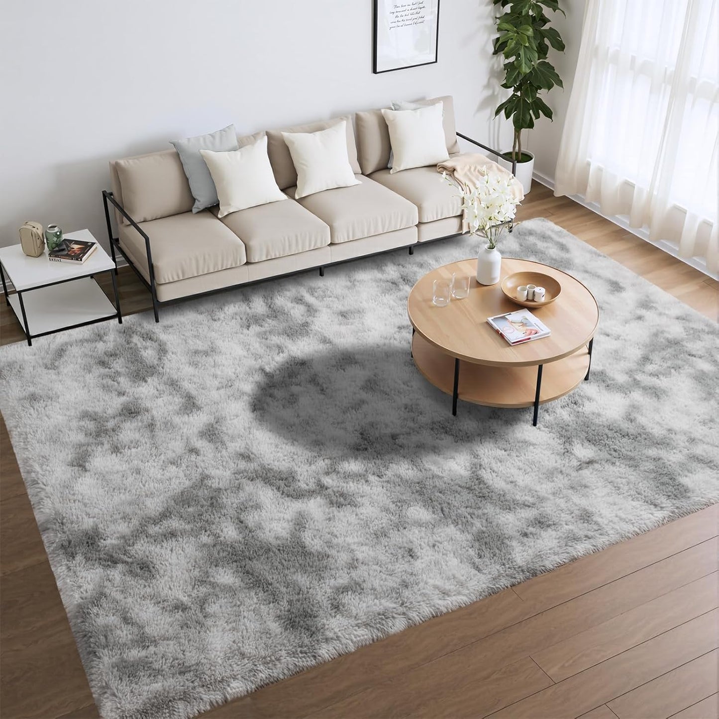 Merelax Soft Area Rugs for Livingroom Bedroom - 6 x 9 ft Plush
