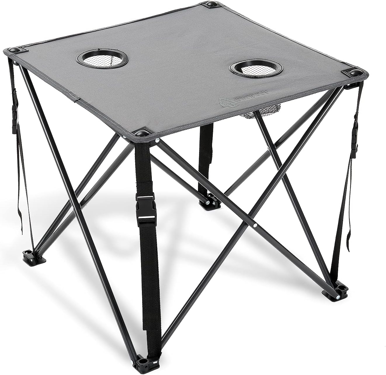 Portable Heavy-Duty Camping Table with Cup Holders