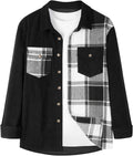 Mens Plaid Flannel Shacket Button Down Shirt - Warm, Versatile Fit
